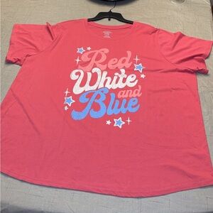 Mighty Fine Red T-Shirt size 4X